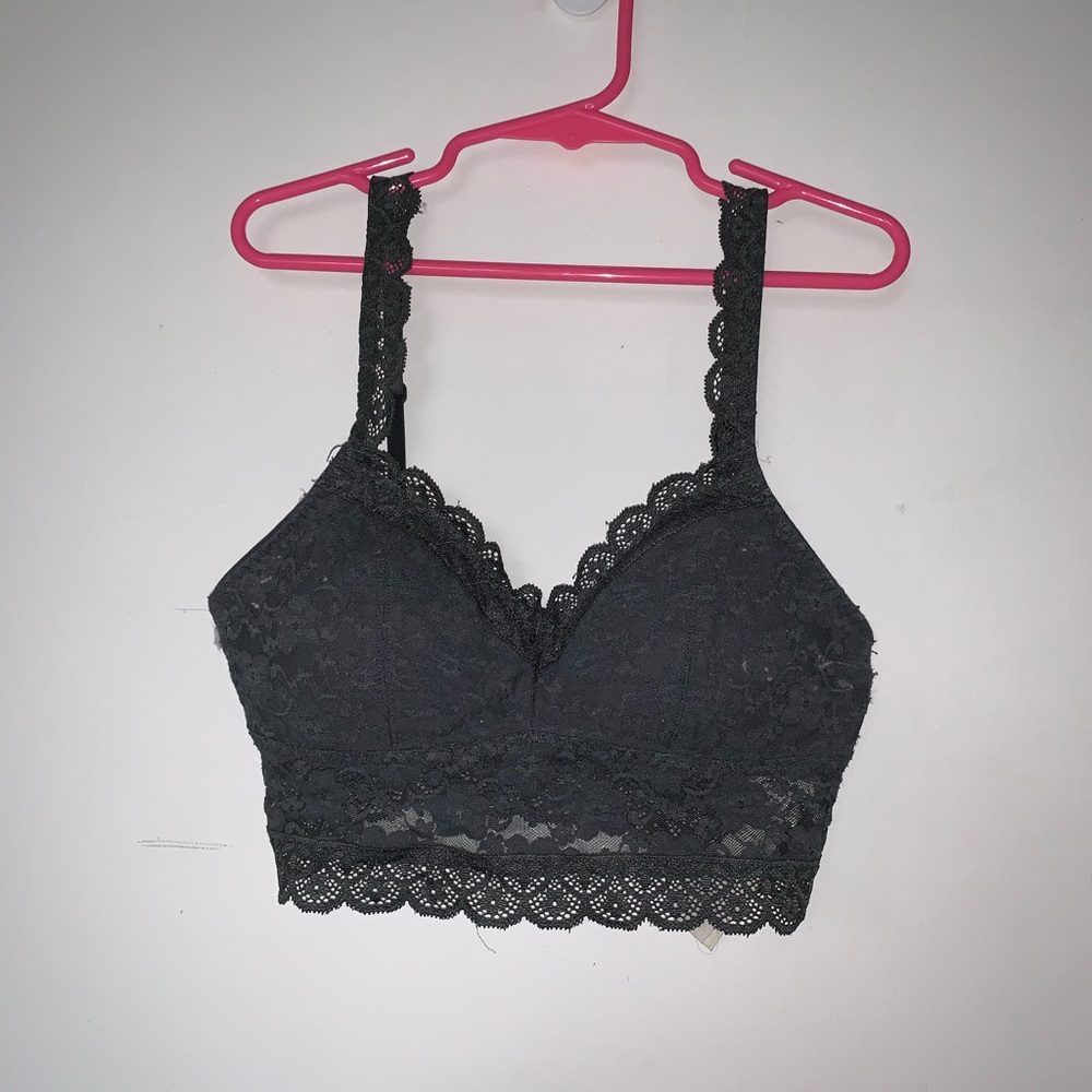 Dark grey holister padded bra